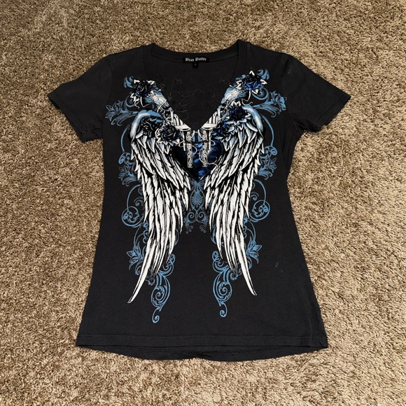 EUC BRAD BUTTER ANGEL WING TEE - Picture 2 of 5